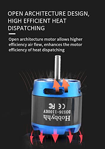 Image of Hobbyhh D3536 1100kv RC Brushless Motor Power 450W with 3.5mm Banana Head for DIY RC Glider Aircraft Plane and UAV