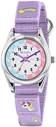 Tikkers Girls Analogue Classic Quartz Watch with Textile Strap TK0148