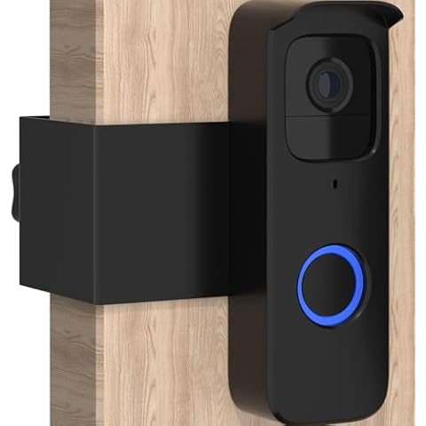 Blink Doorbell Mount, Anti Theft Blink Video Doorbell Mount, No Drill Door Mount for Blink Video Doorbell Camera, No Block Sensor & Night Vision & Weather Proof Cover
