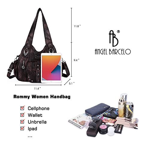Image of Angel Barcelo Hobo Bag for Women Crossbody Purse and Handbags Shoulder Bags