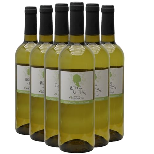Sans Alcool Bella Lucia - Blanc - Maison Gervasoni - Vin Blanc du Languedoc - Roussillon (6x75cl) Sans Alcool