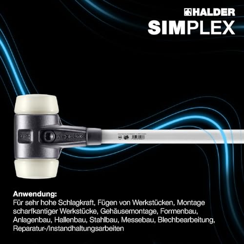 Schlaghammer simplex Nylon mit Gehäuse aus verstärktem Temperguss und Stiel aus Glasfaser - D=80 mm - 3708081