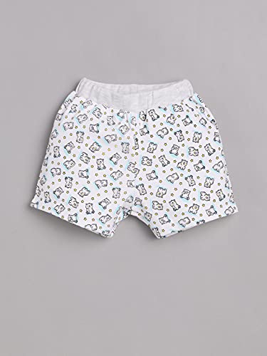 Image of BABY GO 100% Pure Cotton Kids T-Shirt &Shorts for Baby Boys(12-18 Months, WHITE)