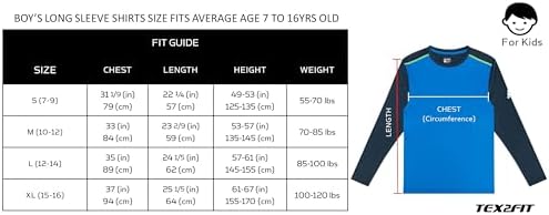 TEX2FIT 2-Pack Athletic Boys Long Sleeve Shirt with Quick Dry Fabric 6 41vwCy8LRfL. AC