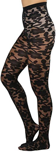 Image of ToBeInStyle Women's Sheer Floral Lace Full Length Leggings