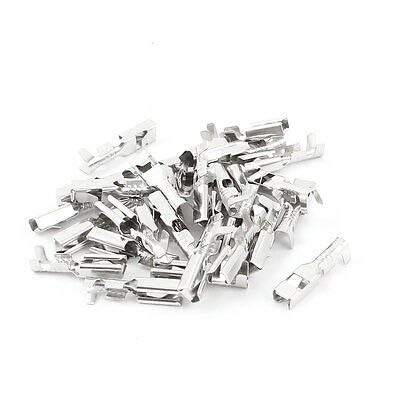 Davitu Terminals - 30Pcs 2.8mm Non Insulation Female Crimp Spade Terminal Electrical Wire Connector