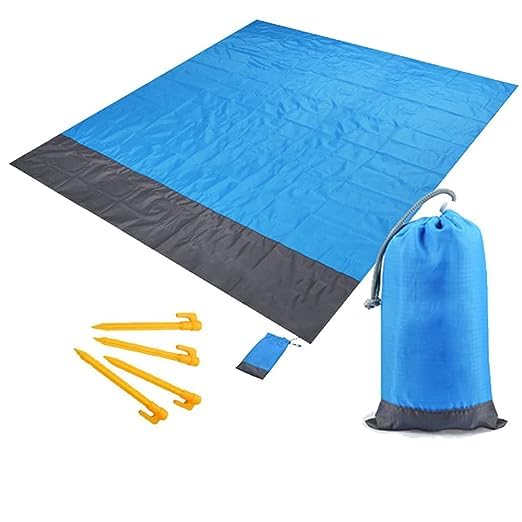 See full amazon price history chart for AYME Sand Free Beach Blanket,Portable Lightweight Beach mat 79"x55",Outdoor Proof Picnic Mat,Waterproof Ground Cover Compact for Travel,Camping Sports,Hiking,Festival+Carabiner+Stakes (Blue&Grey) AYME Sand Free Beach Blanket,Portable Lightweight Beach mat 79"x55",Outdoor Proof Picnic Mat,Waterproof Ground Cover Compact for Travel,Camping Sports,Hiking,Festival+Carabiner+Stakes (Blue&Grey) (B0CH3C1V8C) Amazon Price History, Amazon Price Tracker