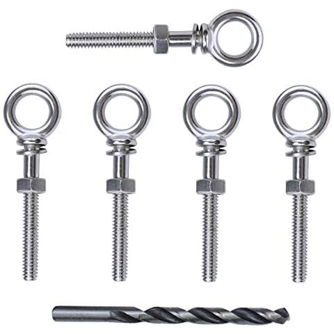 Muzata 5pack 1/4"-20 Eye Bolt Cover