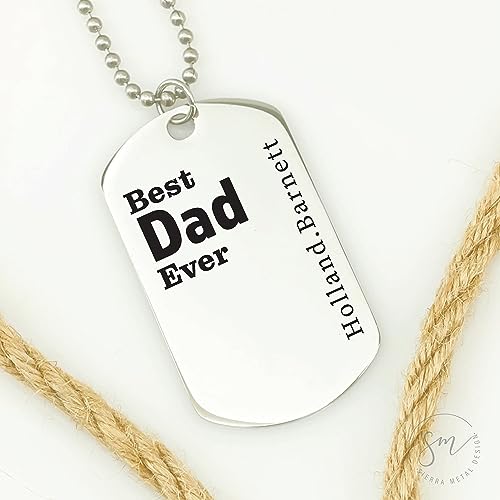 Best Dad Ever Personalized Dad Gift Dad Necklace Best Dad Ever Gift Men's Necklace Father's Day Gift Idea Personalized Kids Names Dad Birthday Gift Best-Dad-Mens-Neck #TOP2