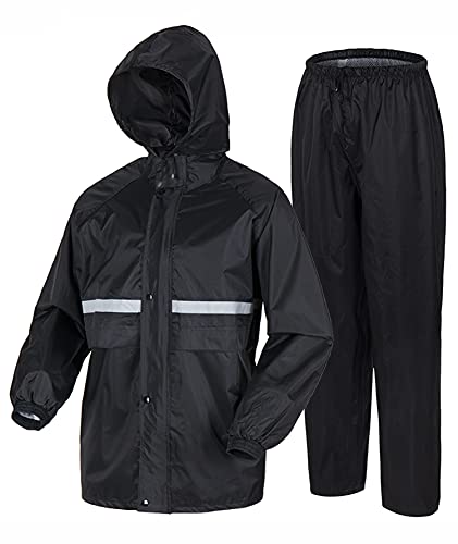 Weleyclore Rain Gear for Men, Lightweight Waterproof Rain Coats for ...