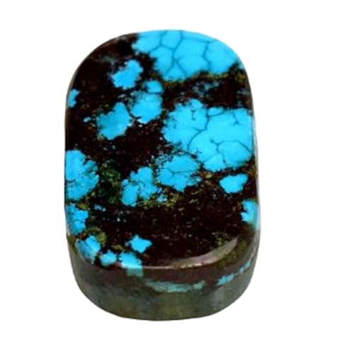 Turquoise naturelle véritable rectangulaire pour remplacer une pierre perdue
