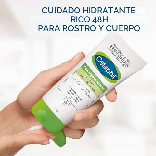 Miniatura 4 de CETAPHIL Loción hidratante, 460 ml y crema hidratante, 85 g, para piel seca y sensible en el cuerpo y la cara, hidrata intensamente 48 horas, clínicamente probado en pieles sensibles