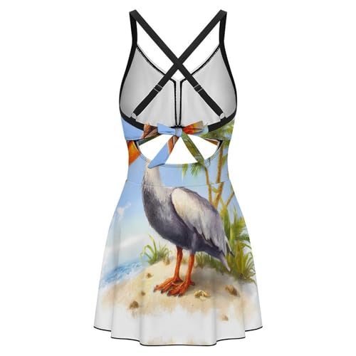 Traje de baño de pelícano moldeador con espalda cruzada 6