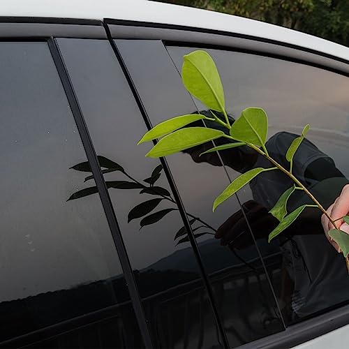 Accesorio externo de carbono negro para ventana de Geely Okavango 2021-2025, 8 piezas 2