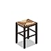 Mobili Ilar Set 2 Sgabelli Rustica h 47 - Noce 122 Sedile Paglia
