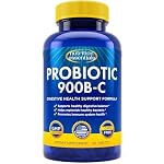Nutrition Essentials Probiotics for Women and Men - with Lactase Enzyme and Prebiotic Fiber for Digestive Health - 80 Percent + More Potent Supplement for Gut Health Support - Vegan Formula