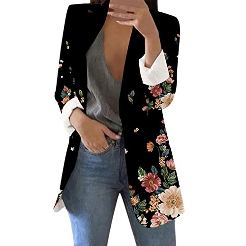 ChicCrate Blazer Jackets for Women Casual Long Sleeve Elegant Work Office Jacket Open Front Cardigan Outwear2