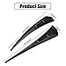Miytsya 2 PCS Car Fender Side Vents, ABS Carbon Fiber Spoiler, Fender Decorative Stickers, Air Flow Intake Hole Grille Auto Exterior Accessories Universal (Black)