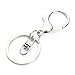 Zbella 5pcs Iron Alloy Lobster Claw Clasp Keychain 56x30mm (Silver)