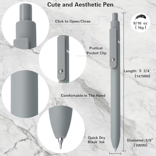 Image of Star Traveler Ballpoint Pens Set - 5PCS Smooth Writing Pens for Journaling, Note-Taking, Office & School, 0.7mm - High-End Stationery Set for Women & Men