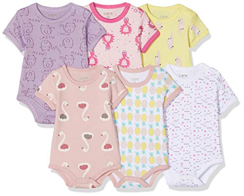 Care Baby Body Kurzarm, 6er Pack Limelight (340), 50