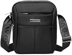 Foto di COVERI Borsello Uomo Tracolla Regolabile Impermeabile Messenger a Spalla per Viaggio Ufficio Lavoro Business e Uso Quotidiano (Nero)