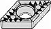 WIDIA DCMT3251MP WP25CT Victory DCMT-MP High Performance Turning Inserts, Carbide, 0.016" / 0.4mm Radius, Medium Positive, Grade WP25CT (Pack of 5)