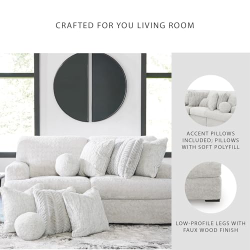Image of Signature Design by Ashley 82-in Small White Sectional Couch