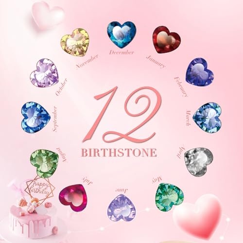 Birthstone Bracelets for Women Trendy: Infinity Heart Tennis Bracelet with Cubic Zirconia, Adjustable Silver Bracelet Christmas Mother's Day Birthday Anniversary Jewelry Gifts for Women Wife Mom2