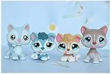 LPSBC LPS Mom and Baby Set Husky Siberian Lot 2035 2036 1012 1013 Blue Eyes Action Cartoon Pets Dog...