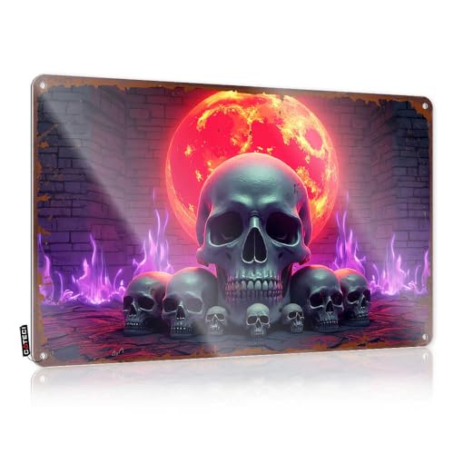 LOP Letrero de metal para puerta de dormitorio (30 x 40 cm)