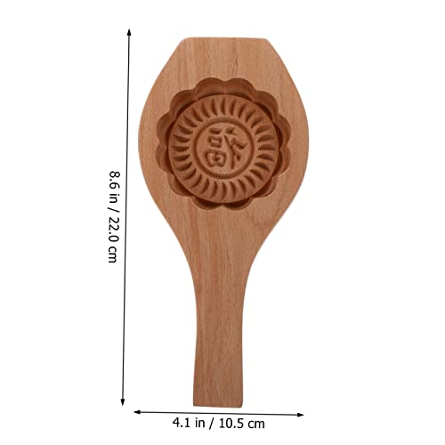 Molde creativo para pasteles Mooncake de madera miniatura 4