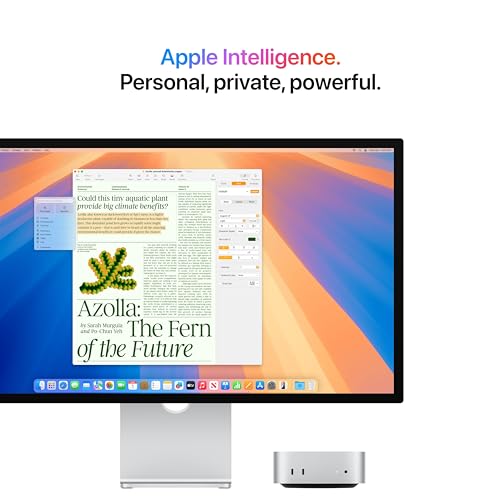 Apple 2024 Mac mini Desktop Computer with M4 chip with 10‑core CPU and 10‑core GPU: Built for Apple Intelligence, 16GB Unified Memory, 512GB SSD Storage with AppleCare+ (3 Years) - Image 5