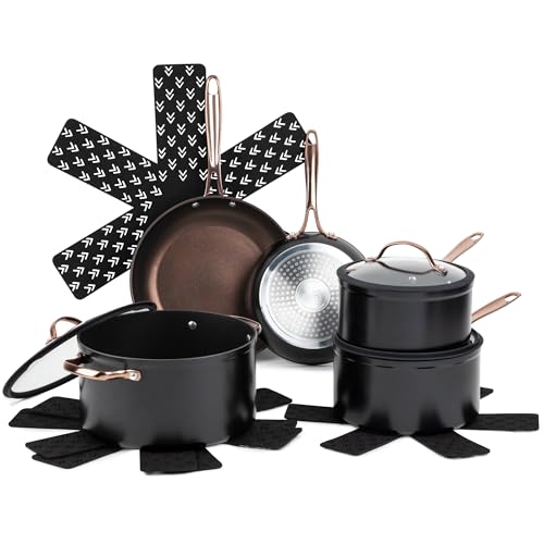 Comparison: Best Thyme And Table Non Stick Pan 9 Thyme & Table Non-Stick 12-Piece Signature Cookware Set - Rose Gold