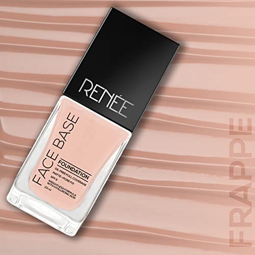 Image of RENEE Face Base Liquid Foundation - Frappe, 23ml | Enriched with Hyaluronic Acid & Vitamin E, Provides SPF 8 Protection, Weightless, Long-lasting Matte Finish