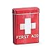 Produktbild Zeller 19230 Medizin-Box "First Aid", Metall, rot, ca. 7,1 x 2,8 x 9,4 cm