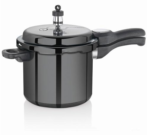 PREMIERAluminium Express Trendy Black Pressure Cooker - 7.5 Litres