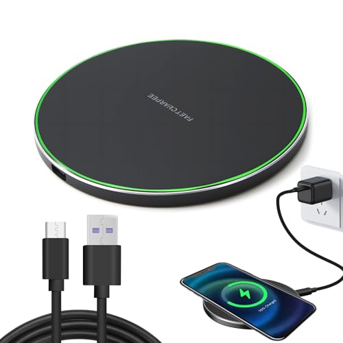 35W Induktives Kabelloses Ladegerät, Schnelles Qi Ladegerät für 16/15/14/13/12/11 Pro, S24/Note – Induktive Ladestation für Smartphones