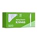 [500 Pack] Extra Heavyweight Disposable White Plastic Knives