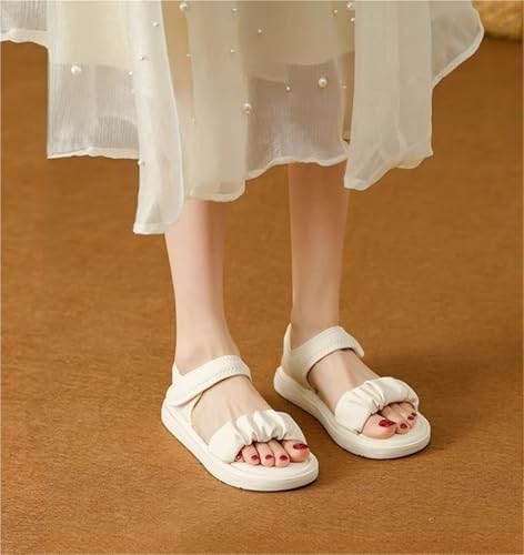 Women's Flat Sandals Comfortable Thick Sole Open Toe Flat Sandals Adjustable For Summer Dressy Formal Daily Work Party2