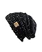 NYFASHION101 Oversized Baggy Slouchy Thick Winter Beanie Hat, Confetti Black
