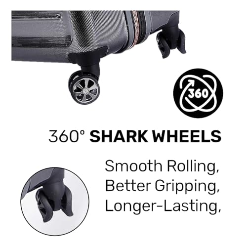 Harley-Davidson 26 in. Cruiser Hard Sided Expandable Wheeling Luggage, Black3