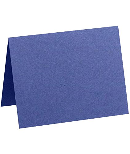 Image of LUXPaper A7 Folded Cards | 5 1 /8 inch x 7 inch | Boardwalk Blue | 100lb. Cover | 50 Qty