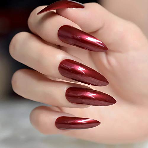 Amazon Com Eda Luxury Beauty Dark Red Burgundy Luxe Design Full Cover Press On Nails Acrylic Nail Kit Artificial Nail Tips False Nails Extra Long Sharp Round Pointed Almond Stiletto Nail Art Amazon Com Eda Luxury Beauty Dark Red Burgundy Luxe Design Full Cover Press On Nails Acrylic Nail Kit Artificial Nail Tips False Nails Extra Long Sharp Round Pointed Almond Stiletto Nail Art