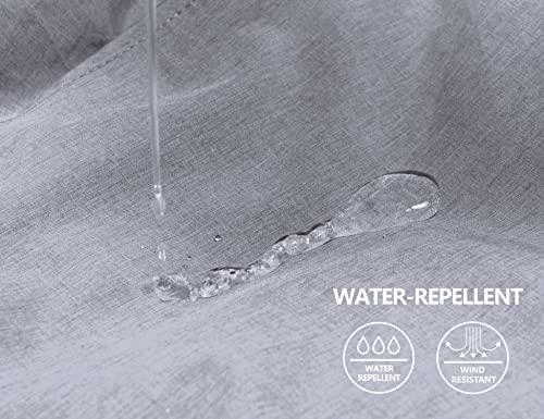 Little Donkey Andy Men's Softshell Jacket Ski Jacket With Removable Hood, Fleece Lined And Water Repellent Light Gray Heather Size M #TOP2