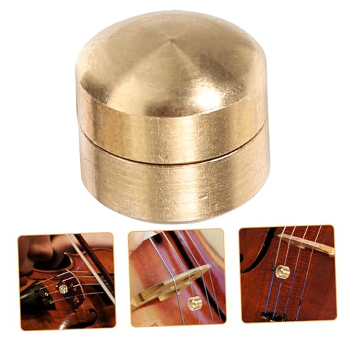 Toyvian Kupfer Geigendämpfer für Geigensaite Wolfston Saitendämpfer Geräuschdämpfer für Geigenzubehör Leicht zu Montieren Verstauen