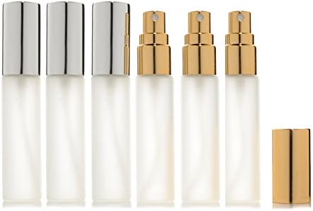 2x Glas-Sprühflasche 100 Ml – Mattiert, Goldener Sprühkopf, Für Parfüm & ätherische Öle
