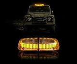 Zento Deals New Bright Amber 240-LED Strobe Light Warning Emergency Flashing Car Truck Construction Car Vehicle Safety w/ Magnetic Base