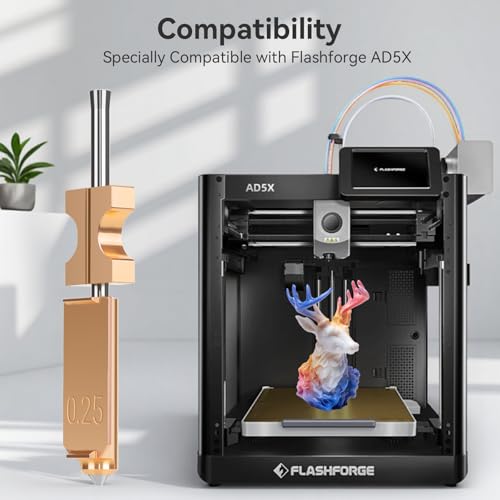 Buse AD5X en acier trempé pack multi-tailles pour impression 3D fluide Flashforge