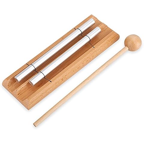 2 Ton Chime Glockenspiel Energy Chimes, Schlagzeug Percussion Instrumente mit Holzschlägel Kinder Glockenspiel, für Meditation, Musikalische Früherziehung Cover
